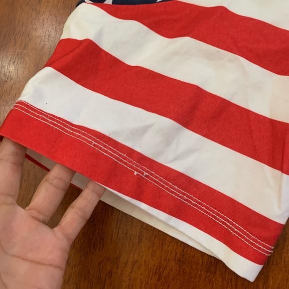 Gymboree Stars and Stripes swim trunks Sz 7-8 - Picture 4 of 5